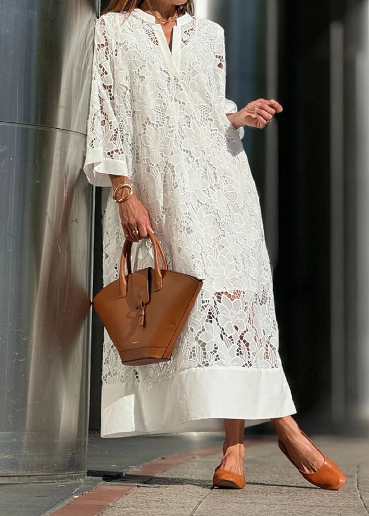 Isadora™︎ - Abito estivo in pizzo di cotone