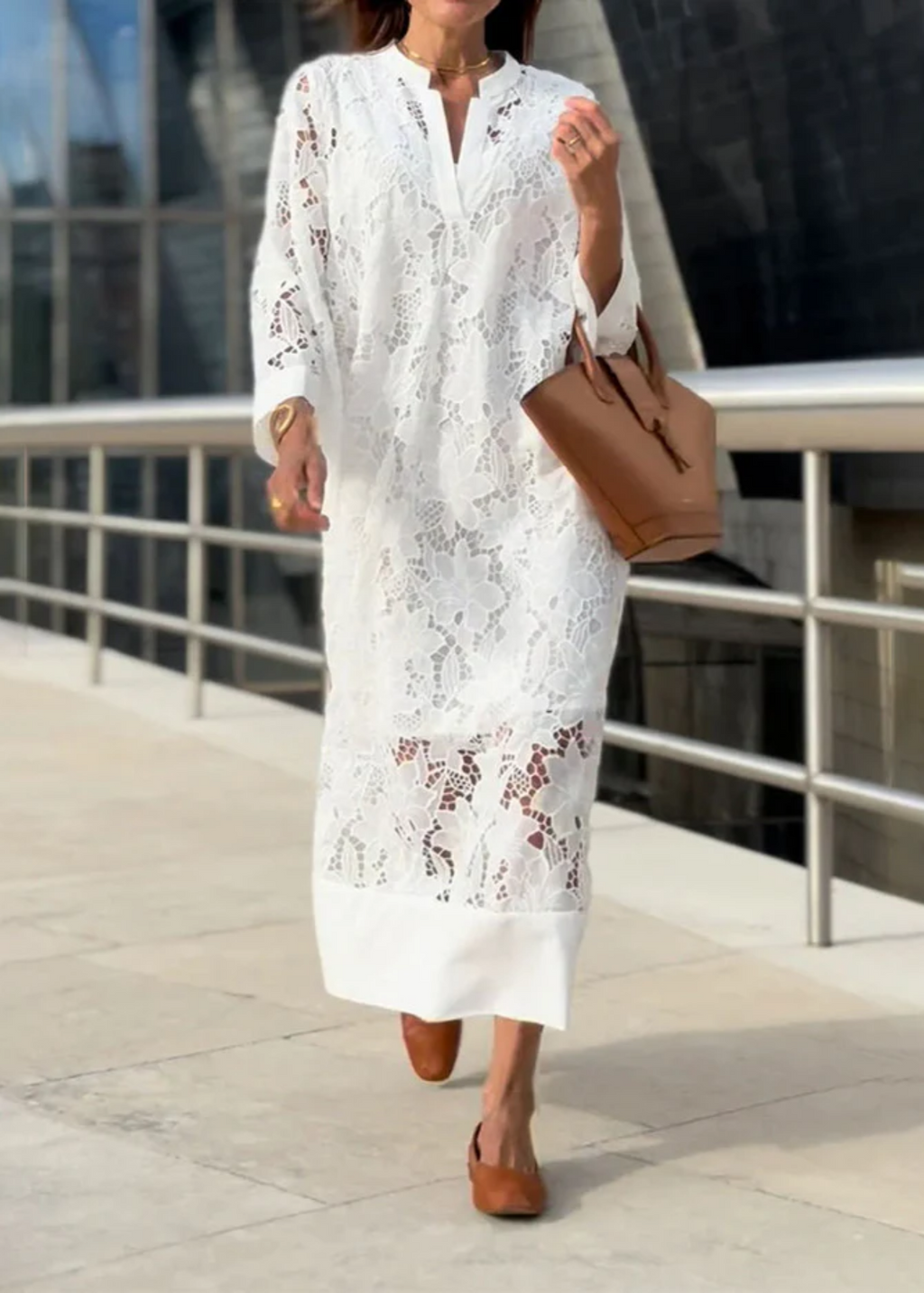 Isadora™︎ - Abito estivo in pizzo di cotone